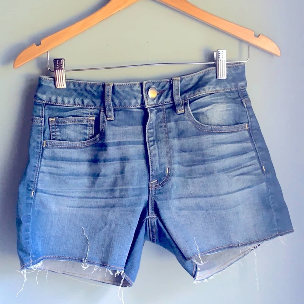 American Eagle | Distressed Denim Shorts Stretch 6